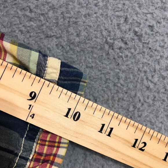 J. Crew Shorts Mens 35 Plaid Chino Drawstring Flat Front Preppy Outdoor Casual - Picture 9 of 9